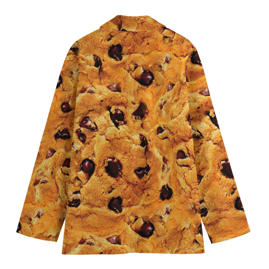 Chocolate Chip Cookie Print Women's Blazer