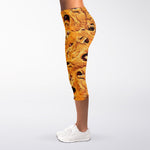 Chocolate Chip Cookie Print Women's Capri Leggings