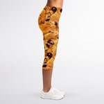 Chocolate Chip Cookie Print Women's Capri Leggings