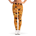 Chocolate Chip Cookie Print Women's Leggings