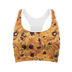 Chocolate Chip Cookie Print Women's Sports Bra