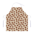 Chocolate Donuts Pattern Print Adjustable Apron