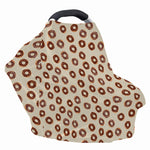 Chocolate Donuts Pattern Print Baby Seat Cover
