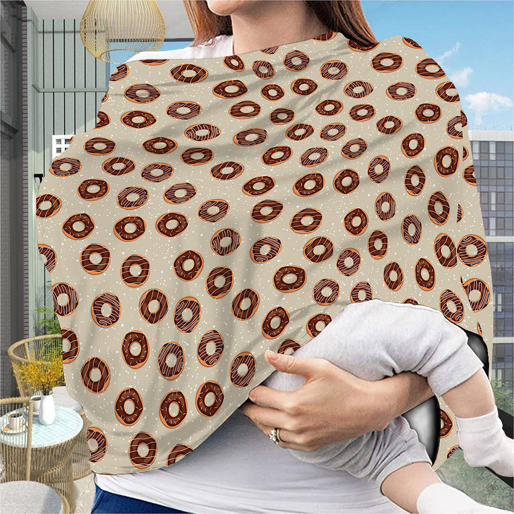 Chocolate Donuts Pattern Print Baby Seat Cover