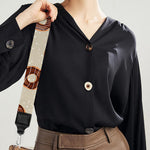 Chocolate Donuts Pattern Print Bag Strap