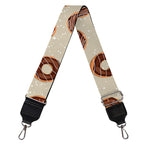 Chocolate Donuts Pattern Print Bag Strap