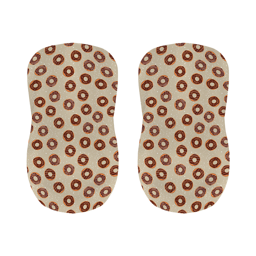 Chocolate Donuts Pattern Print Bar Stool Covers