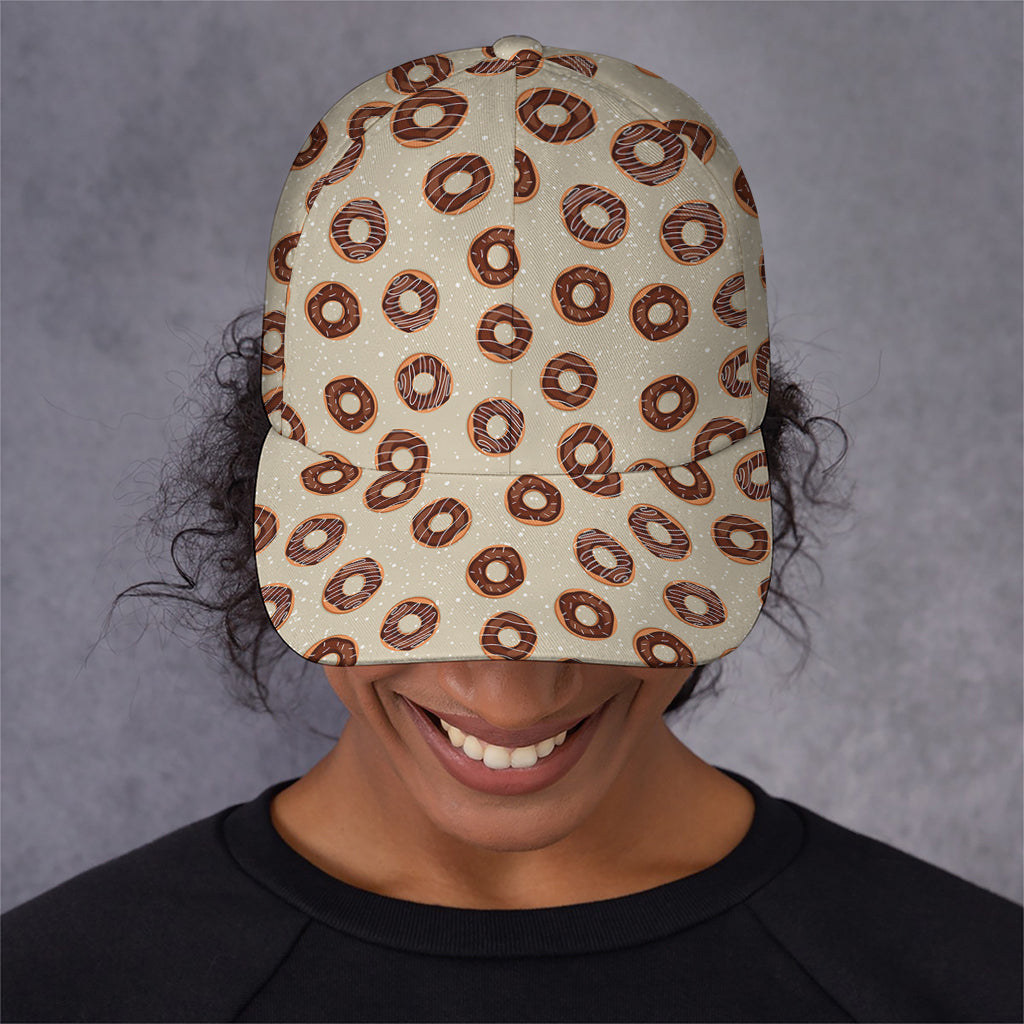 Chocolate Donuts Pattern Print Baseball Cap