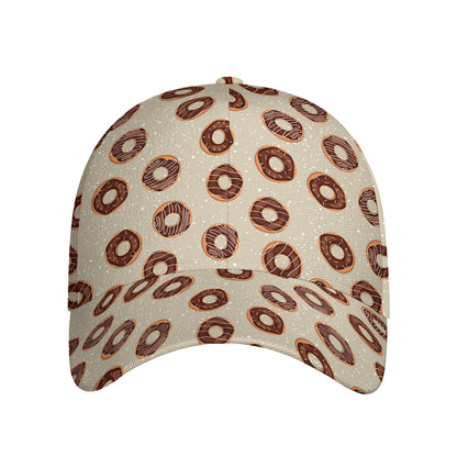 Chocolate Donuts Pattern Print Baseball Cap