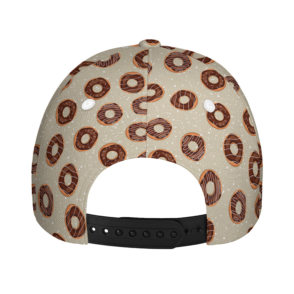 Chocolate Donuts Pattern Print Baseball Cap