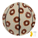 Chocolate Donuts Pattern Print Basketball