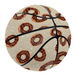 Chocolate Donuts Pattern Print Basketball