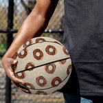 Chocolate Donuts Pattern Print Basketball