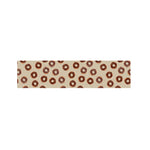 Chocolate Donuts Pattern Print Bed Runner