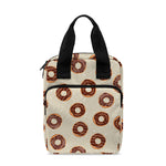 Chocolate Donuts Pattern Print Bible Tote Bag