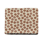 Chocolate Donuts Pattern Print Bifold Wallet