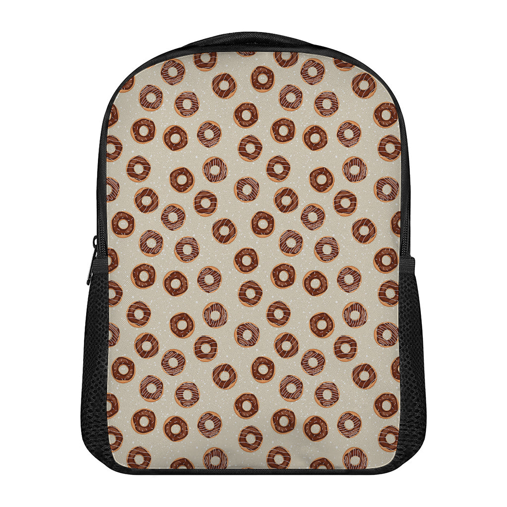 Chocolate Donuts Pattern Print Casual Backpack