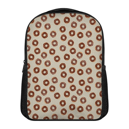 Chocolate Donuts Pattern Print Casual Backpack