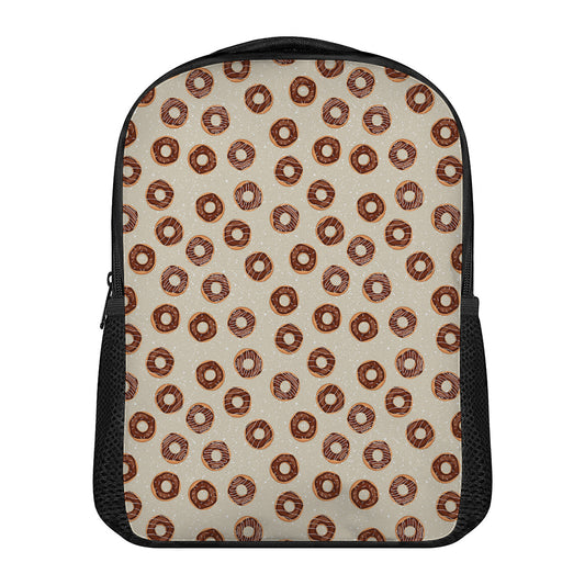 Chocolate Donuts Pattern Print Casual Backpack