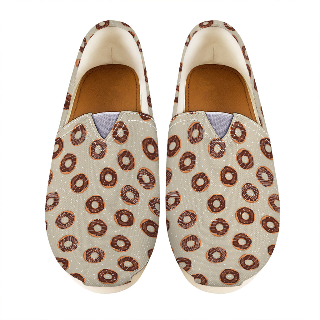 Chocolate Donuts Pattern Print Casual Shoes