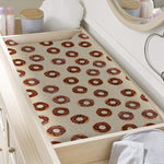 Chocolate Donuts Pattern Print Changing Pad Cover