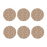 Chocolate Donuts Pattern Print Coaster Set