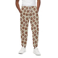 Chocolate Donuts Pattern Print Cotton Sweatpants