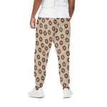 Chocolate Donuts Pattern Print Cotton Pants