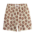 Chocolate Donuts Pattern Print Cotton Shorts
