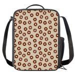 Chocolate Donuts Pattern Print Crossbody Lunch Bag