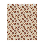 Chocolate Donuts Pattern Print Curtain