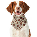 Chocolate Donuts Pattern Print Dog Bandana