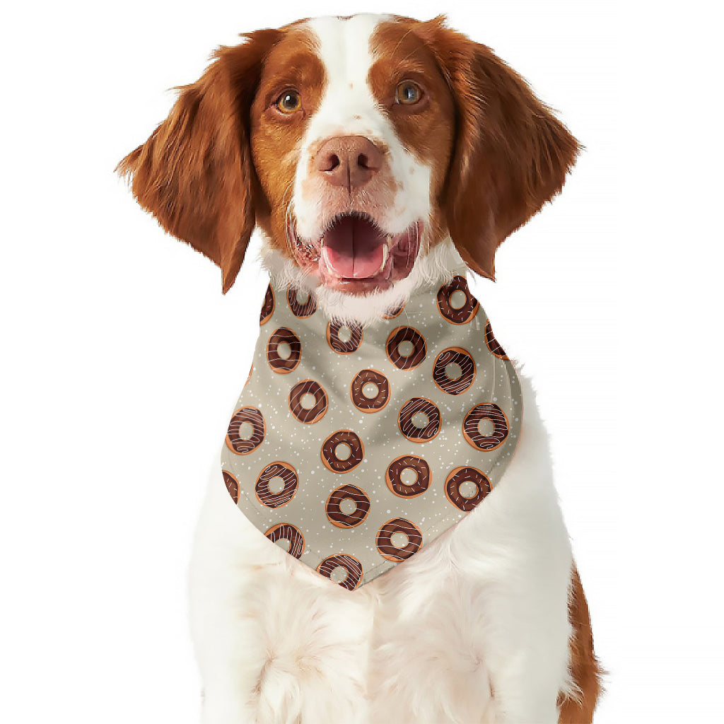 Chocolate Donuts Pattern Print Dog Bandana