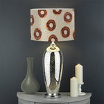 Chocolate Donuts Pattern Print Drum Lamp Shade