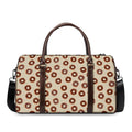 Chocolate Donuts Pattern Print Duffel Bag