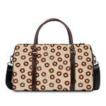 Chocolate Donuts Pattern Print Duffle Bag