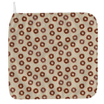 Chocolate Donuts Pattern Print Hand Towel