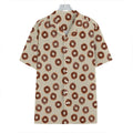 Chocolate Donuts Pattern Print Hawaiian Shirt