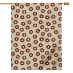 Chocolate Donuts Pattern Print House Flag