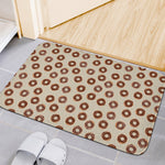 Chocolate Donuts Pattern Print Indoor Door Mat