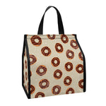 Chocolate Donuts Pattern Print Insulated Lunch Tote