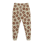 Chocolate Donuts Pattern Print Jogger Pants