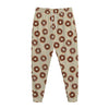 Chocolate Donuts Pattern Print Jogger Pants