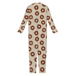 Chocolate Donuts Pattern Print Jumpsuit