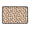 Chocolate Donuts Pattern Print Kitchen Mat