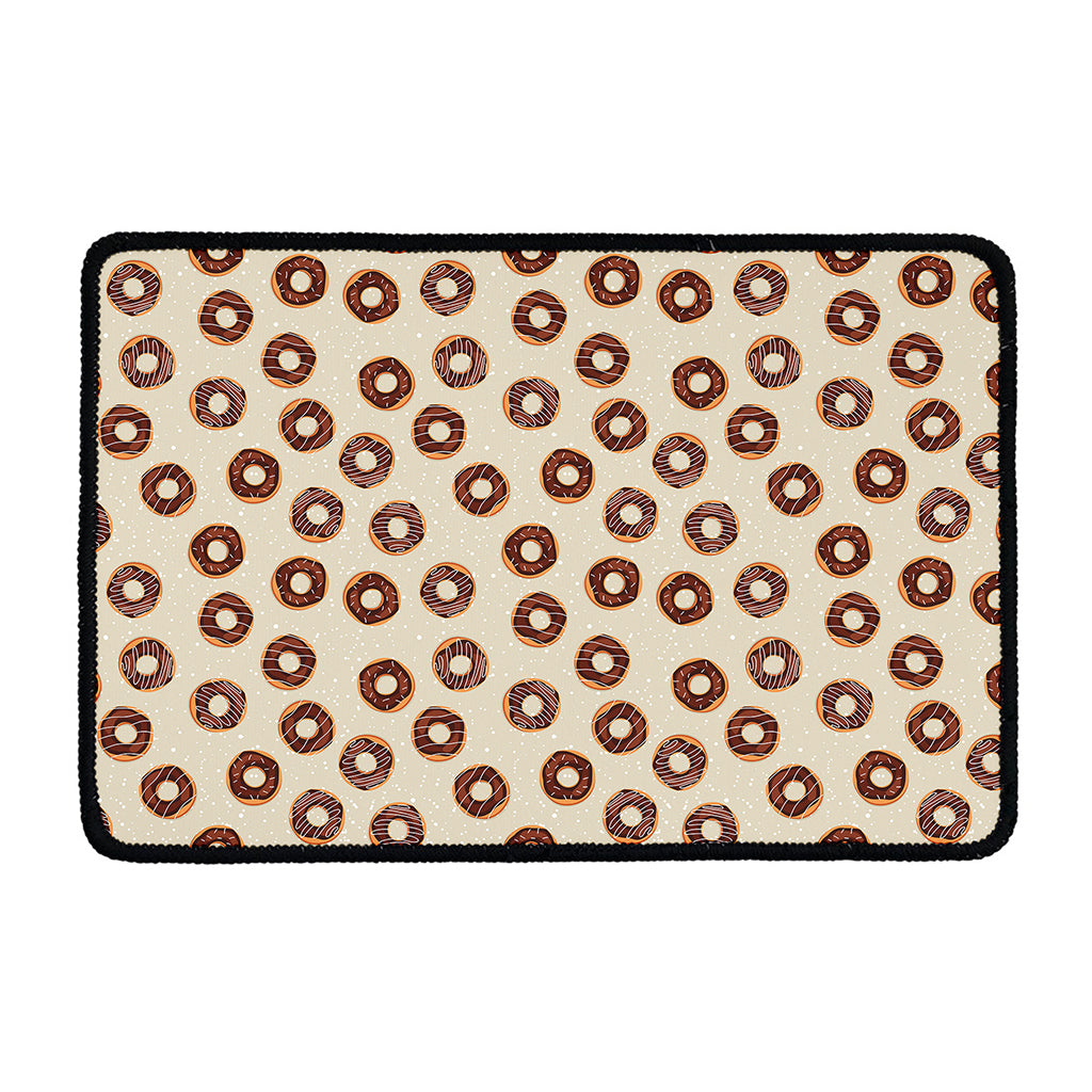 Chocolate Donuts Pattern Print Kitchen Mat