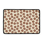 Chocolate Donuts Pattern Print Kitchen Mat