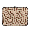 Chocolate Donuts Pattern Print Laptop Sleeve