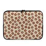 Chocolate Donuts Pattern Print Laptop Sleeve