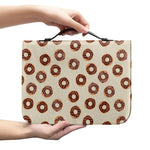 Chocolate Donuts Pattern Print Leather Bible Cover